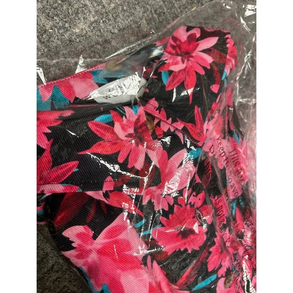 Andree by unit EMILY WONDER jacket jean jacket style floral womens medium roomy